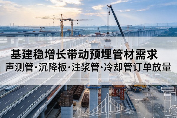 仲巴基建稳增长带动预埋监测管材需求,声测管、沉降板、注浆管订单持续放量
