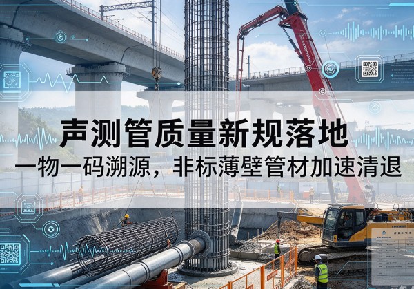 仲巴声测管质量新规落地，一物一码溯源，非标薄壁管材加速清退